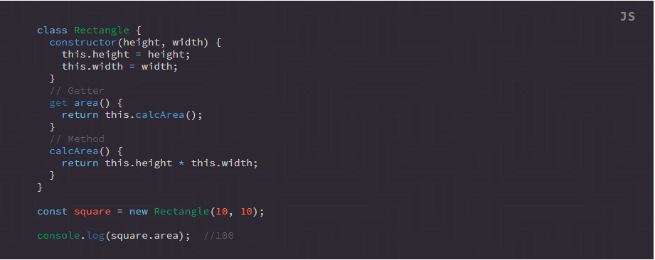syntax highlight example: javascript